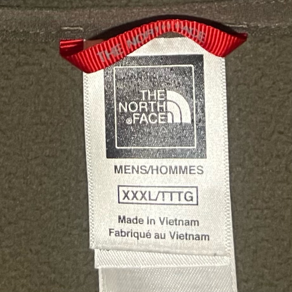The North Face Men’s KhakiGreen Polartec Classic Fleece Pullover Sweatshirt XXXL - Picture 3 of 7